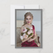 Wisteria Foto | Bat Mitzvah Dankeskarte (Rückseite)