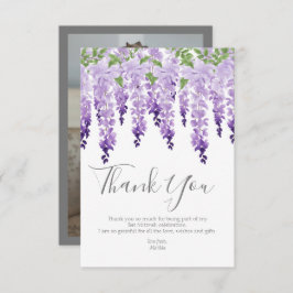 Wisteria Foto | Bat Mitzvah Dankeskarte