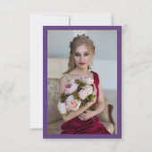 Wisteria Foto | Bat Mitzvah Dankeskarte (Rückseite)