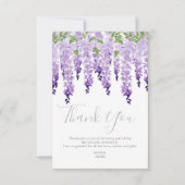 Wisteria Foto | Bat Mitzvah Dankeskarte (Vorderseite)