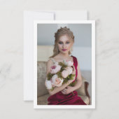 Wisteria Foto | Bat Mitzvah Dankeskarte (Rückseite)