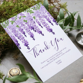 Wisteria Foto | Bat Mitzvah Dankeskarte