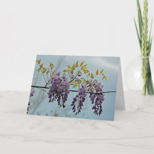 Wisteria-Foto-Grußkarte Karte