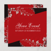 Wisteria Fraktal Einladungen (Vorne/Hinten)