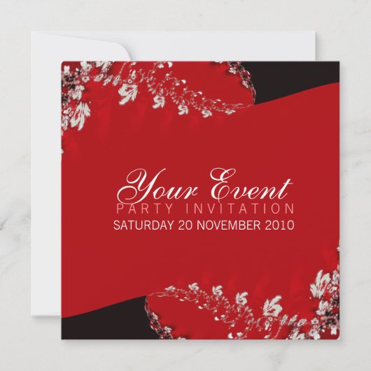 Wisteria Fraktal Einladungen (Vorderseite)