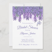 Wisteria Garden Bridal Dusche Einladung (Vorderseite)