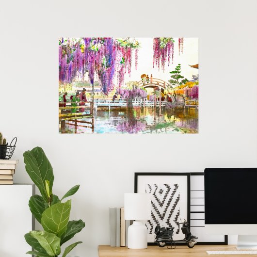 Wisteria Garten 1908 Poster (Heimbüro)