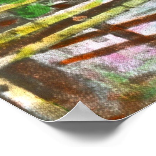 Wisteria Garten 1908 Poster (Ecke)