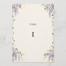 Wisteria-Garten-Lavendel-Hochzeitstisch-Nummer