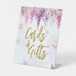 Wisteria Glitzer Butterfly Geburtstagskarten Gesch Sockelschild