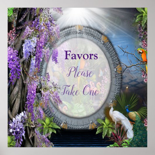 Wisteria & Grossvögel, Dreamscape Themes Poster (Vorne)