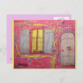 Wisteria-Hütte Postkarte (Vorne/Hinten)