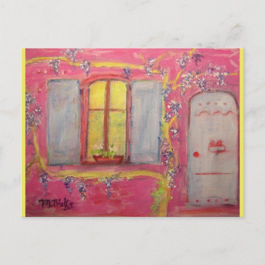 Wisteria-Hütte Postkarte (Vorderseite)