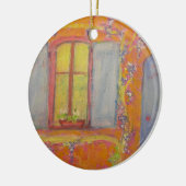 Wisteria Hütte provence france Keramikornament (Links)