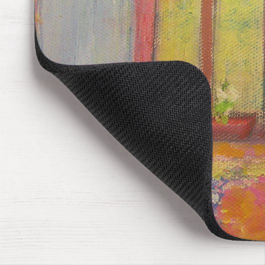 Wisteria Hütte provence france Mousepad (Ecke)