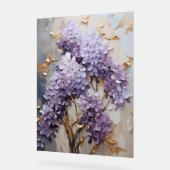Wisteria - Impasto Floral Acrylschild (Winkel)