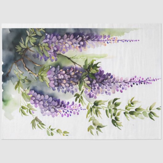 Wisteria in der Shade-Decoupage Seidenpapier (Vorderseite)