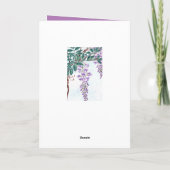 Wisteria Karte (Rückseite)
