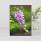 Wisteria Karte (Stehend Vorderseite)