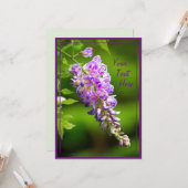 Wisteria Karte (Vorderseite/Rückseite Beispiel)