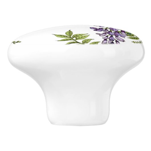 Wisteria Keramikknauf (Seitenansicht)