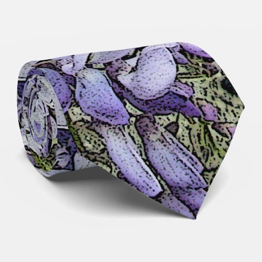Wisteria Krawatte Digitale Manipulation (Gerollt)