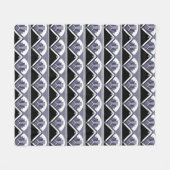 Wisteria-Kunst-Deko-Fan-Fliesen-FleeceThrow Fleecedecke (Vorderseite (Horizontal))