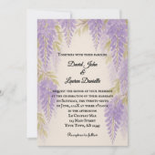 Wisteria Lane Photo Wedding Invitation Einladung (Vorderseite)