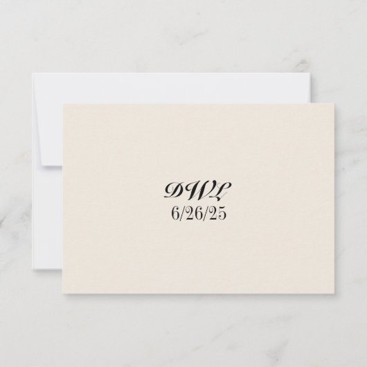 Wisteria Lane QR Code RSVP Card (Rückseite)