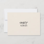 Wisteria Lane QR Code RSVP Card Karte (Rückseite)