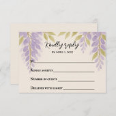 Wisteria Lane RSVP Card (Vorne/Hinten)