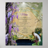 Wisteria & Large birds Dreamscape Theme Poster (Vorne)