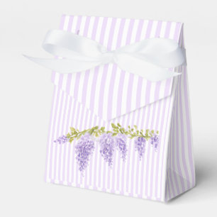 Wisteria Lila Blume Lila Streifen Preppy Geschenkschachtel