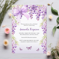 Wisteria lila Blumenschmetterling-Bogen-Brautparty