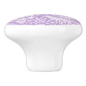 Wisteria Lila Deer Fox Rabbit Woodland Animal Keramikknauf (Seitenansicht)