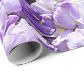 Wisteria Lila Floral Blossom Tree Violet Geschenkpapier (Rolleneckpunkt)