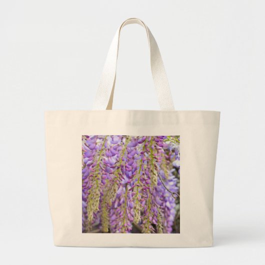 Wisteria Lila Floral Blossom Tree Violet Jumbo Stoffbeutel (Vorne)