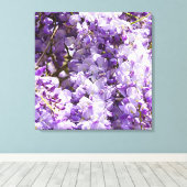 Wisteria Lila Floral Blossom Tree Violet Leinwanddruck (Insitu (Holzboden))
