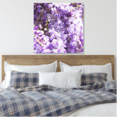 Wisteria Lila Floral Blossom Tree Violet Leinwanddruck (Insitu (Schlafzimmer))