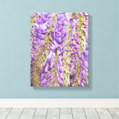 Wisteria Lila Floral Blossom Tree Violet Leinwanddruck (Insitu (Holzboden))