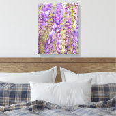 Wisteria Lila Floral Blossom Tree Violet Leinwanddruck (Insitu (Schlafzimmer))