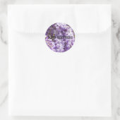 Wisteria Lila Floral Blossom Tree Violet Runder Aufkleber (Tasche)