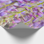 Wisteria Lila Floral Blossom Tremola Geschenkpapier (Ecke)