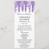 Wisteria Lila Floral Programm (Vorderseite)