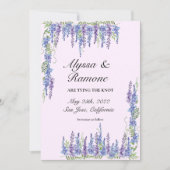 Wisteria Lila Save the Date (Vorderseite)