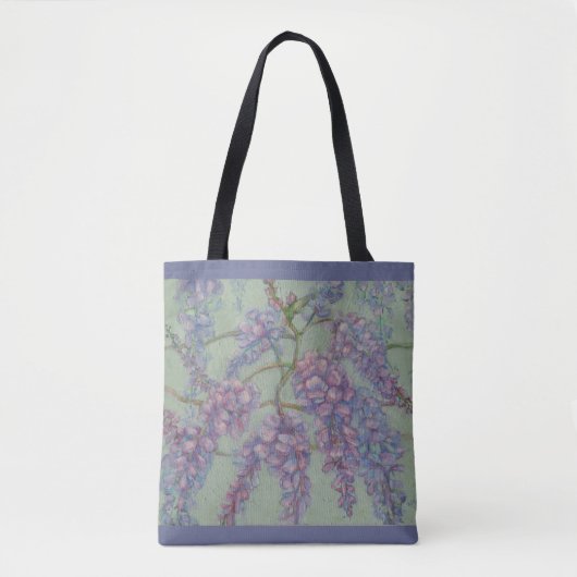Wisteria Lila Tote Bag Tasche (Vorderseite)