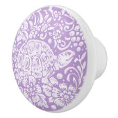 Wisteria Lila Turtle Floral Foodland Keramikknauf (Rechts)