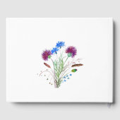 Wisteria Lila Watercolor Gästebuch (Rückseite)