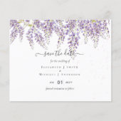 Wisteria Lila Wedding Rett Dates BUDGET (Vorderseite)