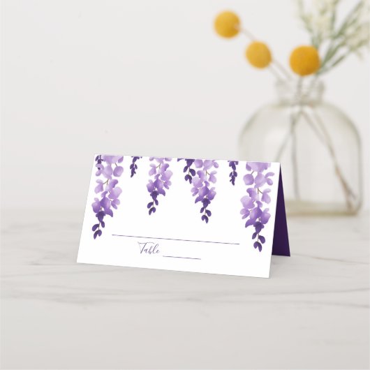 Wisteria Locarno | Hochzeit Platzkarte (Vorderseite)